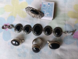 пандора набор сердечки: СЕРЕБРЯНЫЙ НАБОР, НАТУРАЛЬНЫЙ АГАТ. КОЛЬЦО 19-20 РАЗМЕР