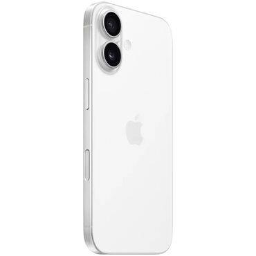 купить iphone 12: IPhone 16, Жаңы, 128 ГБ, White Titanium, Коргоочу айнек, Кабель, Куту, 100 %