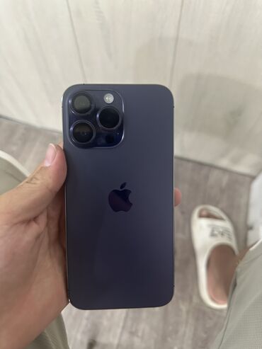 iphone 14 pro рассрочка: IPhone 14 Pro Max, Б/у, 256 ГБ, Deep Purple, Зарядное устройство, Защитное стекло, Чехол, 91 %