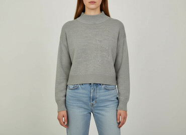 szara bluza z kapturem hm: H&M, Women`s sweater, size S
