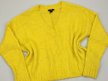 żółte bluzki eleganckie: Sweter, H&M, S (EU 36), condition - Very good