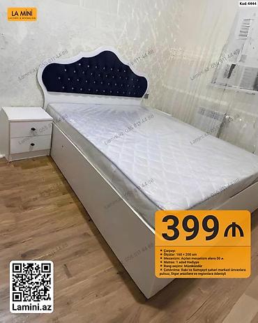 Taxt Çarpayı – Kod: 4444 - Ölçü: 160 × 200 sm - Başlıq: Yumşaq