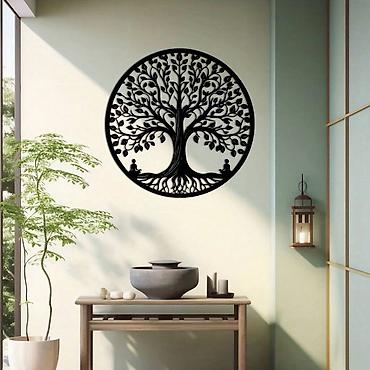 ev dekor: 🌳 Həyat Ağacı Divar Dekoru Lazer kəsim texnologiyası ilə hazırlanmış — 1