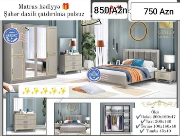 Yataq otağı dəstləri: 2 təknəfərlik çarpayı, Dolab, Komod, Termo, Azərbaycan, Yeni -da lalafo.az — 24 Yataq otağı dəstləri: 2 təknəfərlik çarpayı, Dolab, Komod, Termo, Azərbaycan, Yeni — 24