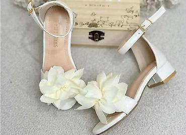 Sandale: Dečje svečane sandale sa niskom blok potpeticom - Modeli: sjajne — 7