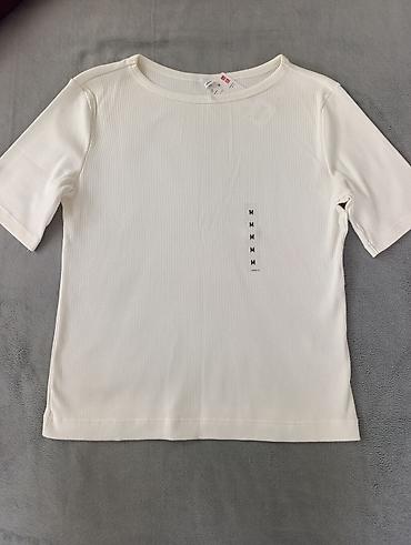 tech flecee: Футболка, Классическая модель, Uniqlo, Хлопок, Новый, M — 1