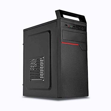 корпус matx: Корпус ATX mini (портативный) 2710 Black/Red с ручкой на передней — 1