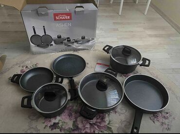 tefal qazanlar: Qazan, Tava, rəng - Qara, Qranit, Almaniya