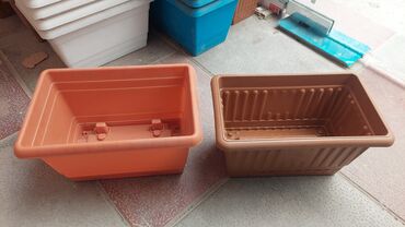 Bitkilər üçün dibçəklər: Dibçək – gül qabı – balkon üçün düzbucaqlı Dibcek qabi dibcek qablari — 9