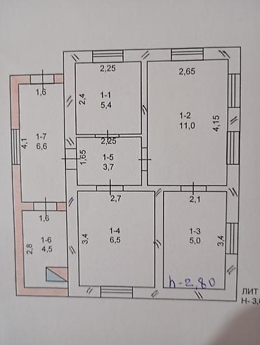 Продажа домов: 3 комнаты, 80 м², 8 соток, Бишкек, Собственник — 2