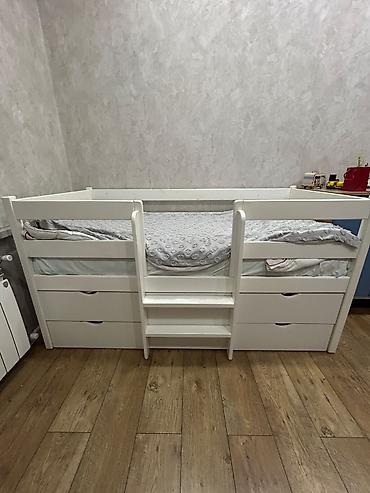 yatag taxt: Uşaq çarpayısı – funksional model matrassız - Rəng: ağ - Material — 1