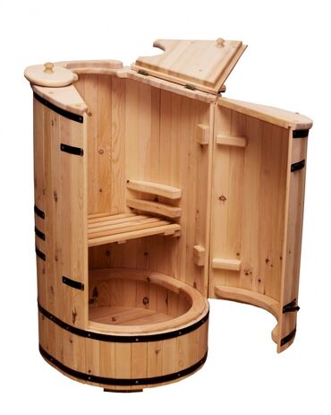 медицинский чемодан: Овальная кедровая бочка со скосом древесина 1-2класса Фитобачок
