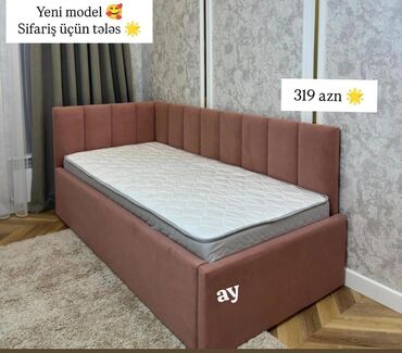 Çarpayılar: Yeni, Təknəfərlik çarpayı, Matras ilə, Azərbaycan — 7