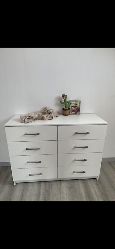 Спальные гарнитуры: Белый гарнитур для спальни/детской в современном минималистичном — 14