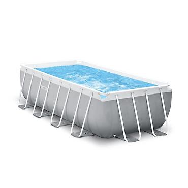 delta tekstil: Intex bazen Prism Frame pravougaoni 400 x 200 x 122 cm – svetlo siva — 2
