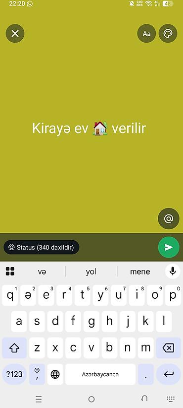 Kirayə ev verilir. - Rahat yaşayış üçün uyğun mənzil/ev. - Geniş lalafo.az -da Kirayə ev verilir. - Rahat yaşayış üçün uyğun mənzil/ev. - Geniş