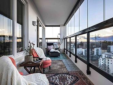demir balkon: Şüşə ilə bağlanan balkon/panorama sistemləri - Çərçivəsiz — 2