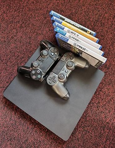 Видеоигры и приставки: Игровой комплект для PlayStation 4 Состав: - Консоль PS4 (тонкий — 1