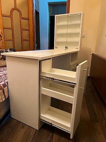 Künc masa, Siyirməli, Polkalı, Laminat, Kredit yoxdur