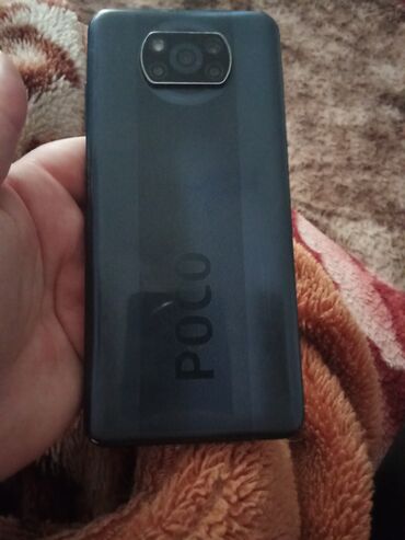 бюджетный игровой телефон: Poco X3, Колдонулган, 128 ГБ, түсү - Кара, 2 SIM