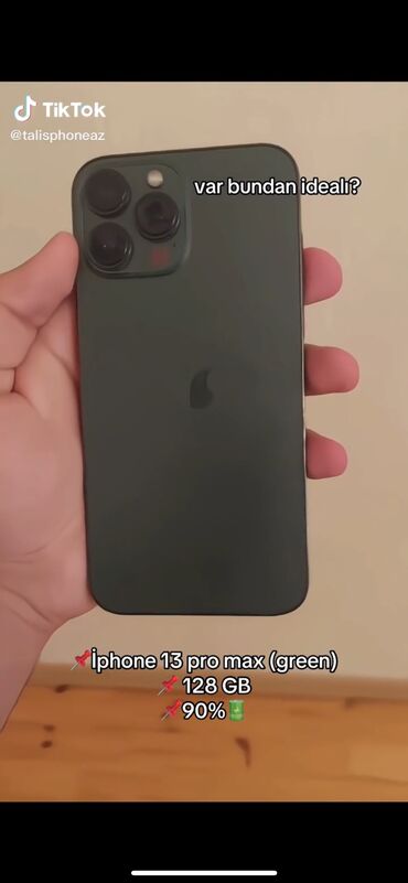 xiomi redmi not 12: IPhone 13 Pro Max, 128 GB, Yaşıl, Face ID