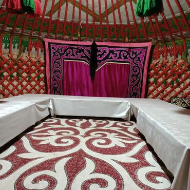 Аренда юрт: Аренда юрты, Каркас Деревянный, 65 баш, Казан, Посуда, С полом — 10