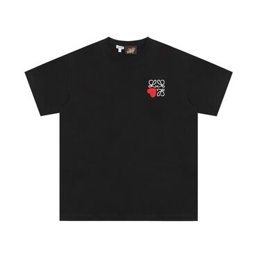 женские черные футболки: Футболка, Оверсайз, Хлопок, Китай