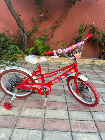 16 lıq velosiped: Dörd təkərli Uşaq velosipedi 16", sürətlərin sayı: 1