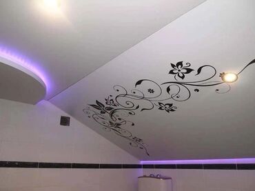 Натяжной потолок: Натяжной потолок Глянцевое, Матовое, 3D потолки Бесплатный замер, Гарантия, Монтаж — 13
