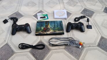 PS2 & PS1 (Sony PlayStation 2 & 1): Playstation 2 əla vəziyətdə Həm disklə işləyir həmdə flaşka ilə 9 ədəd — 6