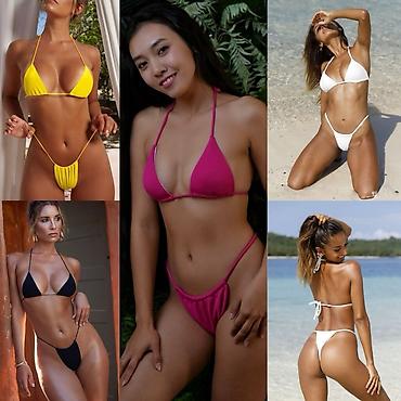 Раздельные купальники: Раздельный купальник, Халтер-лиф, XS, S, M — 15