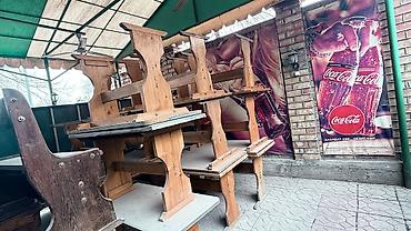 Комплекты столов и стульев для пикника: Продается Б/У мебель для летних площадок Топчаны Столы Скамьи — 7