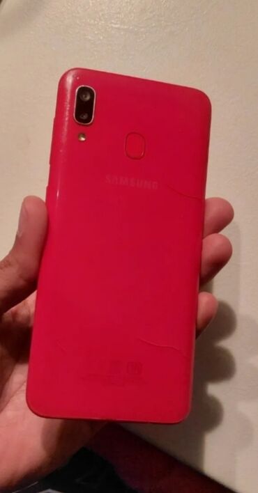 soyuducu samsung rt35k5440s8wt: Samsung Galaxy A20, 32 GB, rəng - Qırmızı, Qırıq, Sensor, Barmaq izi