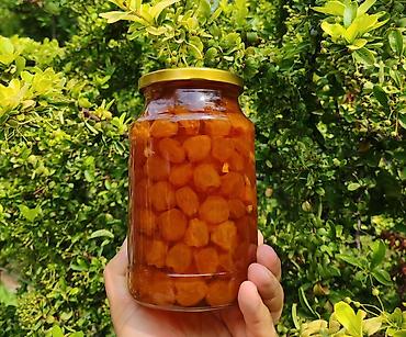 mürəbbə: Ağ Gilas Mürəbbəsi Damağınızda dad buraxacaq, KƏHRƏBA rəngli dən — 4