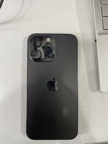Apple iPhone: IPhone 14 Pro Max, 256 GB, Black Titanium, Simsiz şarj, Face ID