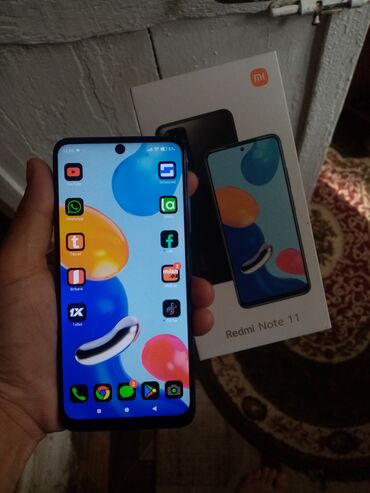 Вилки: Redmi Note 11, 64 ГБ, цвет - Синий, Face ID