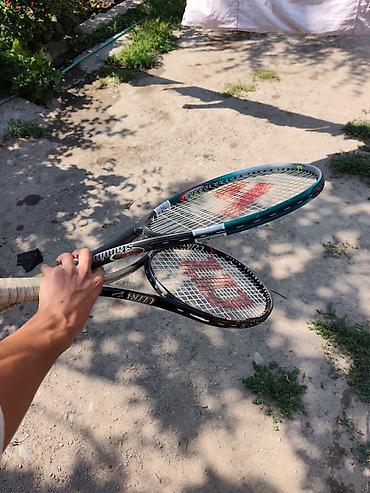 Спорт жана эс алуу: Набор для тенниса: - 2 теннисные ракетки Wilson (серии Stretch) — 3