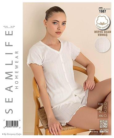 пижамные костюмы: Пижама, Атлас, Турция, С кружевом, Все размеры — 5
