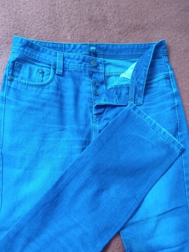брюки хлопок мужские: Брюки S (EU 36), цвет - Голубой