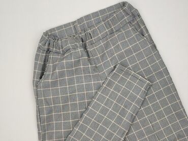 rajstopy czarne z wzorem: Material trousers for women, size S (EU 36)