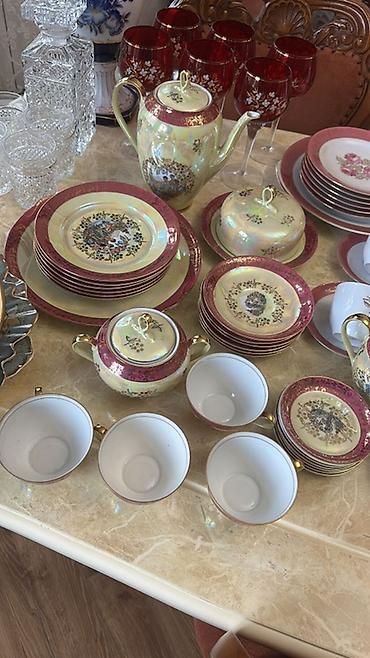 gül instagram: Çay dəsti, rəng - Bənövşəyi, Farfor — 2