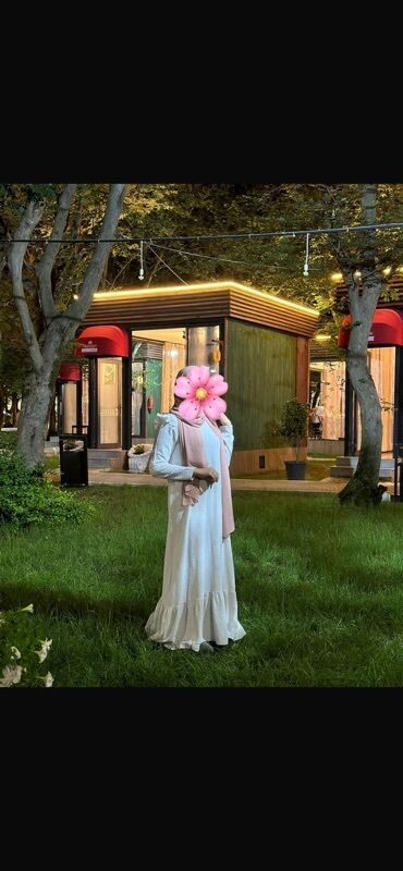 Gündəlik donlar: 3 ədəd özəl dizayn maxi don dəsti 1) Açıq mavi şifon maxi don - Zərif — 2