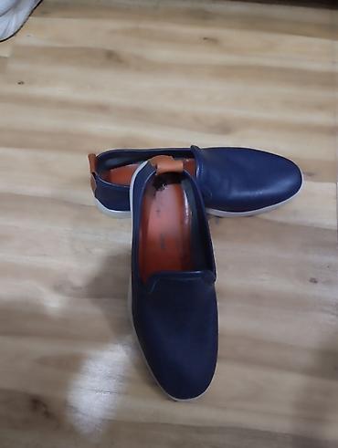 Ayaqqabılar: Məhsul: Kişi slip-on ayaqqabısı - Rəng: tünd mavi üst hissə, ağ — 1