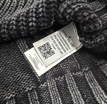 tuklu geyim: Stone Island Cable Knit Hoodie Grey M. - Rəng: boz/qarışıq melanj - — 5