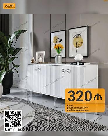 Komodlar: LA MINI komod - Dizayn: lakonik və minimalistik, ağ rəngdə şaquli — 1