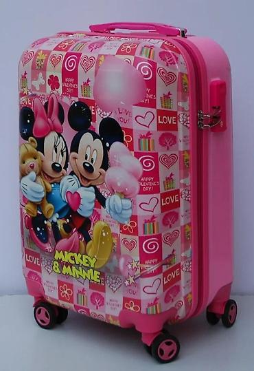 Rančevi, torbe i koferi: Dečiji kofer i ranac sa motivima Mickey & Minnie - Kofer: tvrda — 2