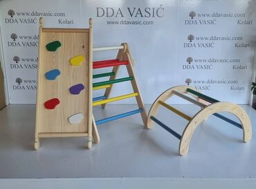 Ostali dečiji nameštaj: 100% NOVE Penjalice za Decu - Model 3 🌟 Naše drvene penjalice za — 6