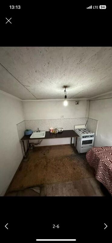 снять дом на долгий срок без посредников: 15 кв. м, 1 бөлмө, Жертөлө, ороо, Забор, тосулган