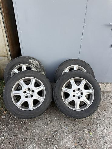 Комплект из 4 литых дисков Mercedes (оригинальные, с фирменными