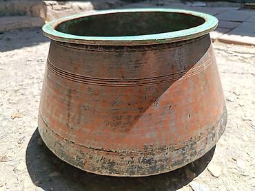 taxta qaşıq: Qazan, rəng - Narıncı, Mis — 2